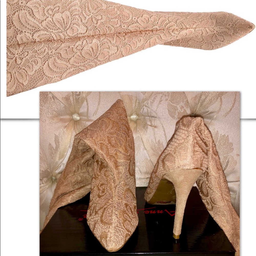 NUDE LACE OVER THE KNEE BOOT SOLD-OUT - Picture 5 of 8